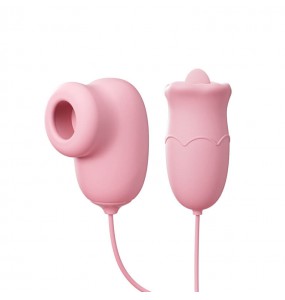 MizzZee - Climax Dual Vibrating Eggs (USB Power Supply - Pink)